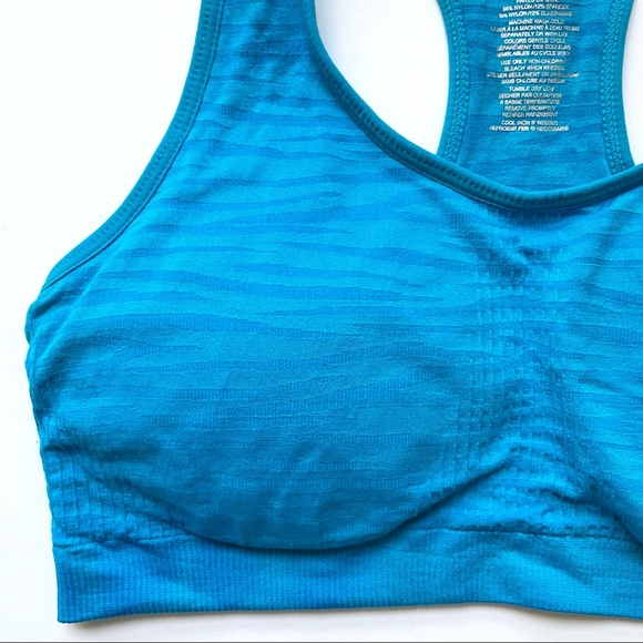 Blue Basic Sports Bra - Size M NWOT - Picture 3 of 4